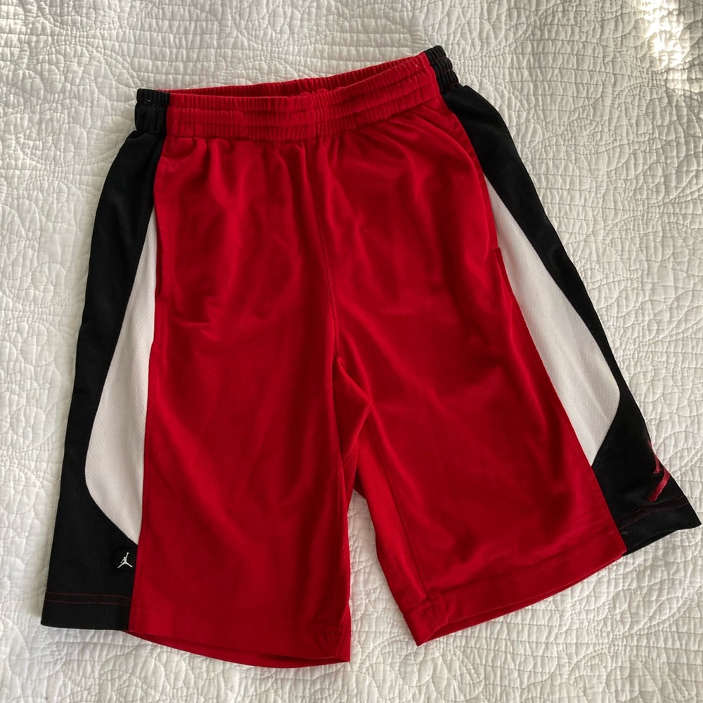 Boy’s Nike Red and Black Athletic Shorts